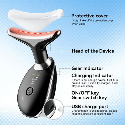 Rechargeable Face Massager Against Wrinkles