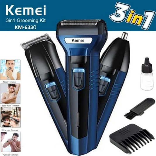 Kemei 3-in-1 Professional Grooming Trimmer